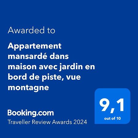Logement Mansarde Dans Maison Avec Jardin En Bord De Piste, Vue Montagne Les Houches Zewnętrze zdjęcie