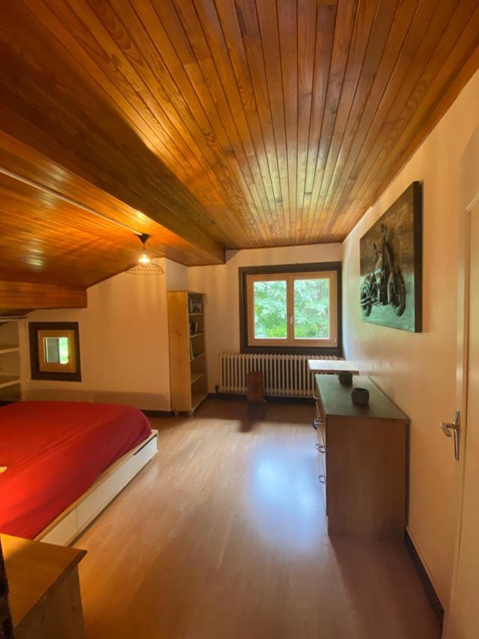 Logement Mansarde Dans Maison Avec Jardin En Bord De Piste, Vue Montagne Les Houches Zewnętrze zdjęcie
