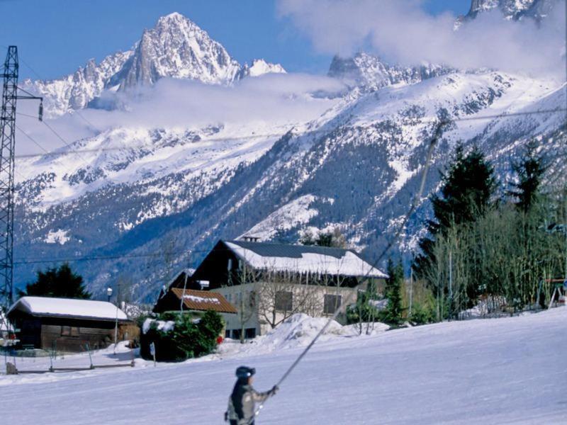 Logement Mansarde Dans Maison Avec Jardin En Bord De Piste, Vue Montagne Les Houches Zewnętrze zdjęcie